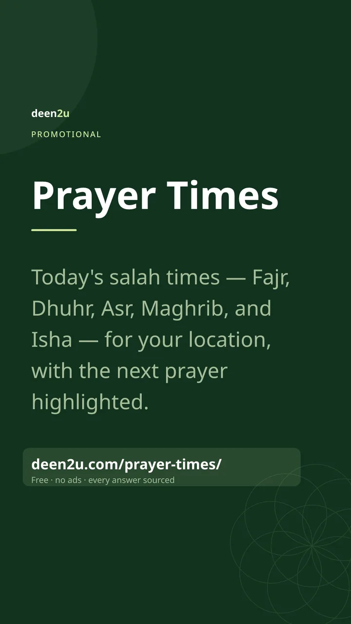 Poster: Prayer Times