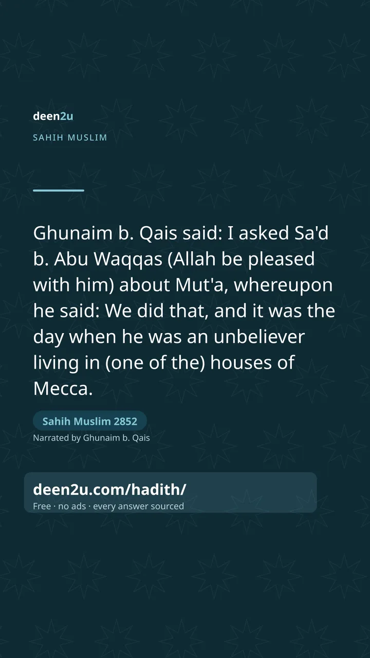 Sahih Muslim 2852