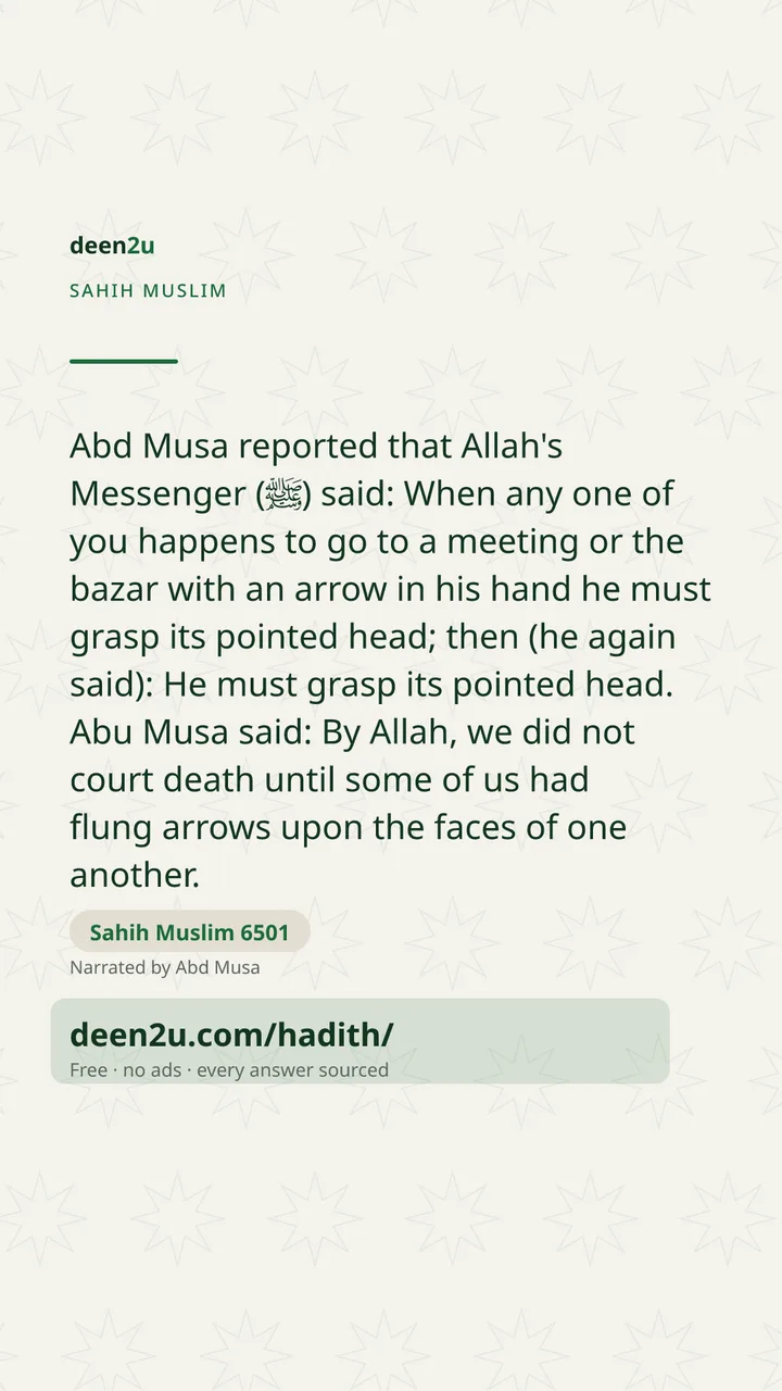Sahih Muslim 6501