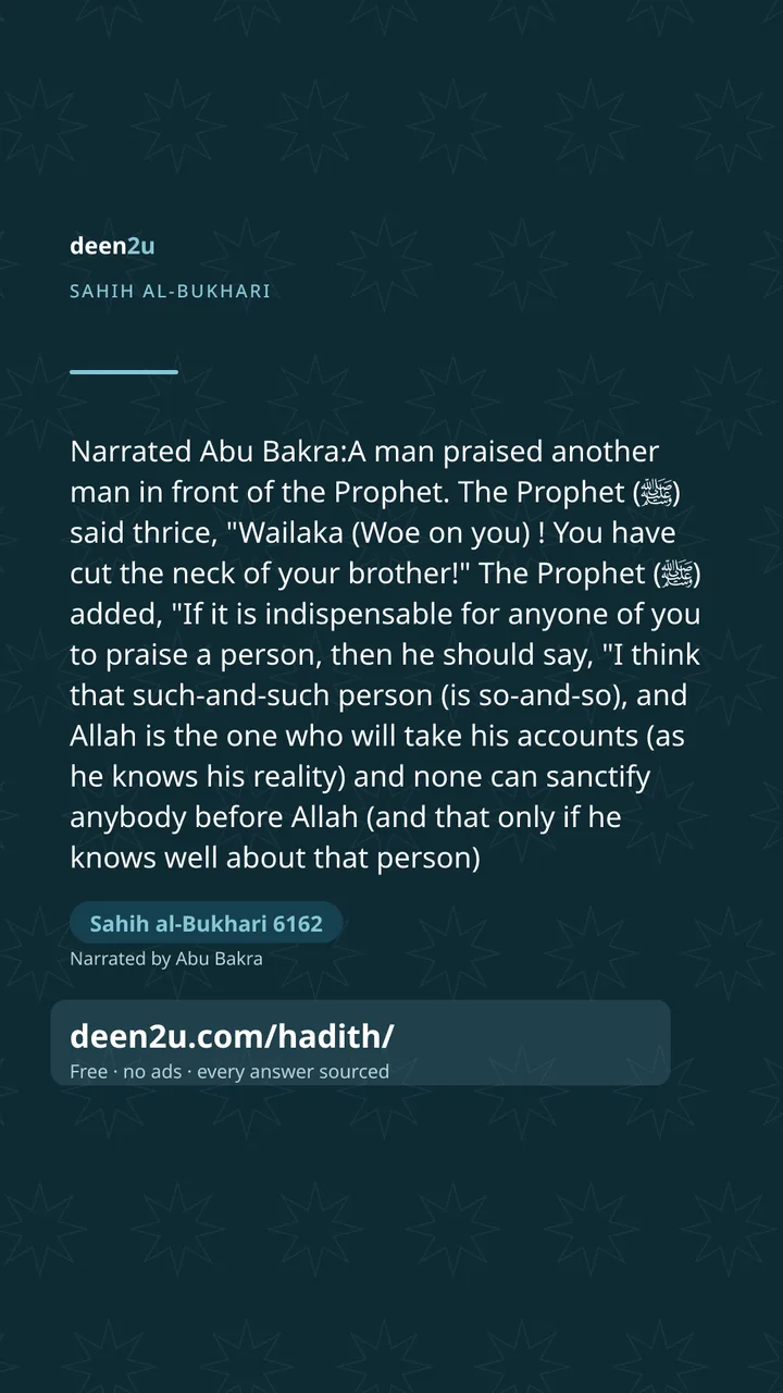 Sahih al-Bukhari 6162