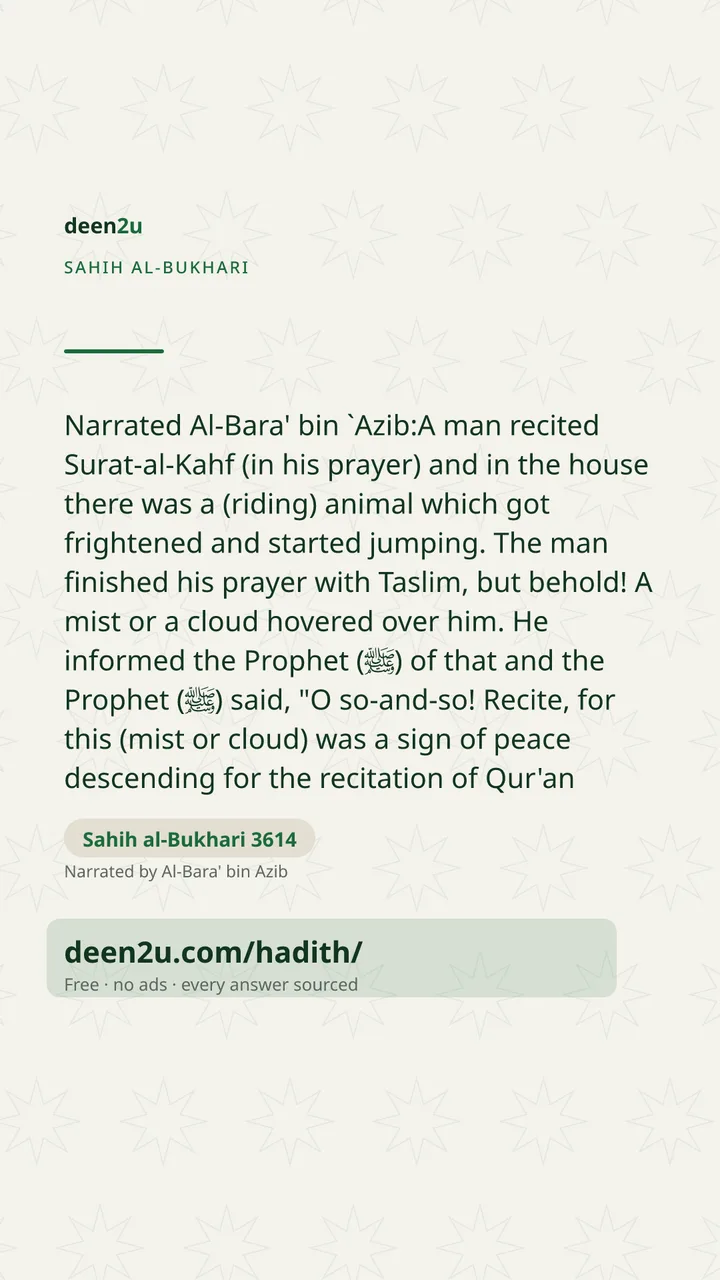 Sahih al-Bukhari 3614