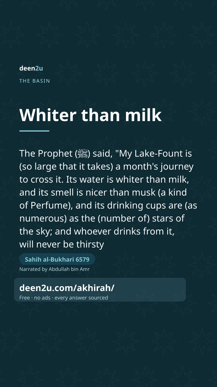 Poster: Whiter than milk