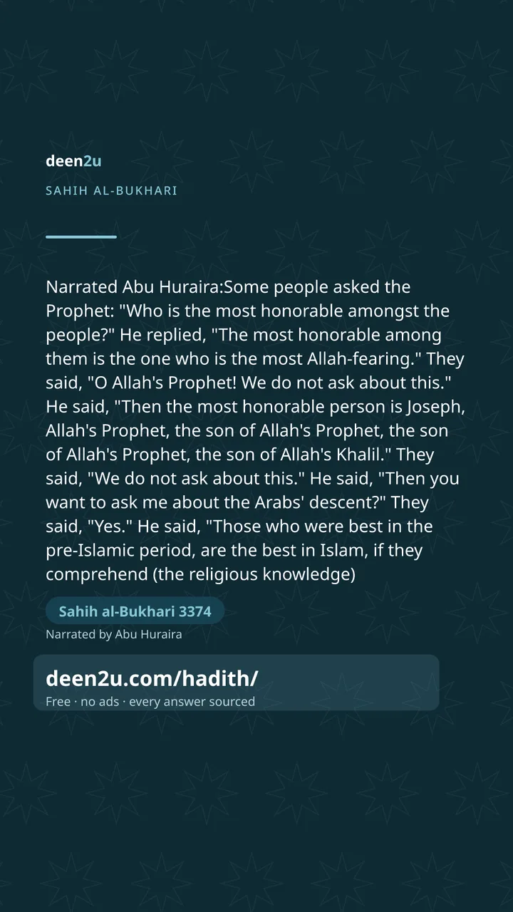 Sahih al-Bukhari 3374