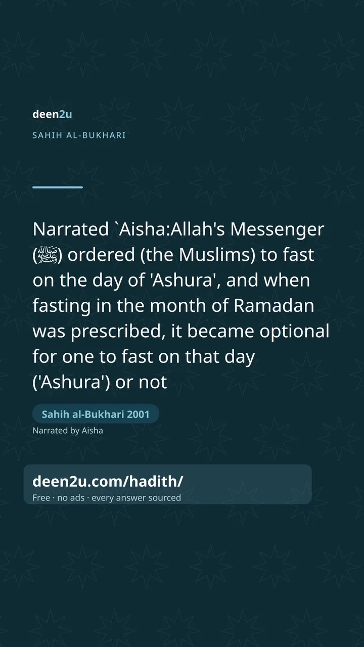 Sahih al-Bukhari 2001