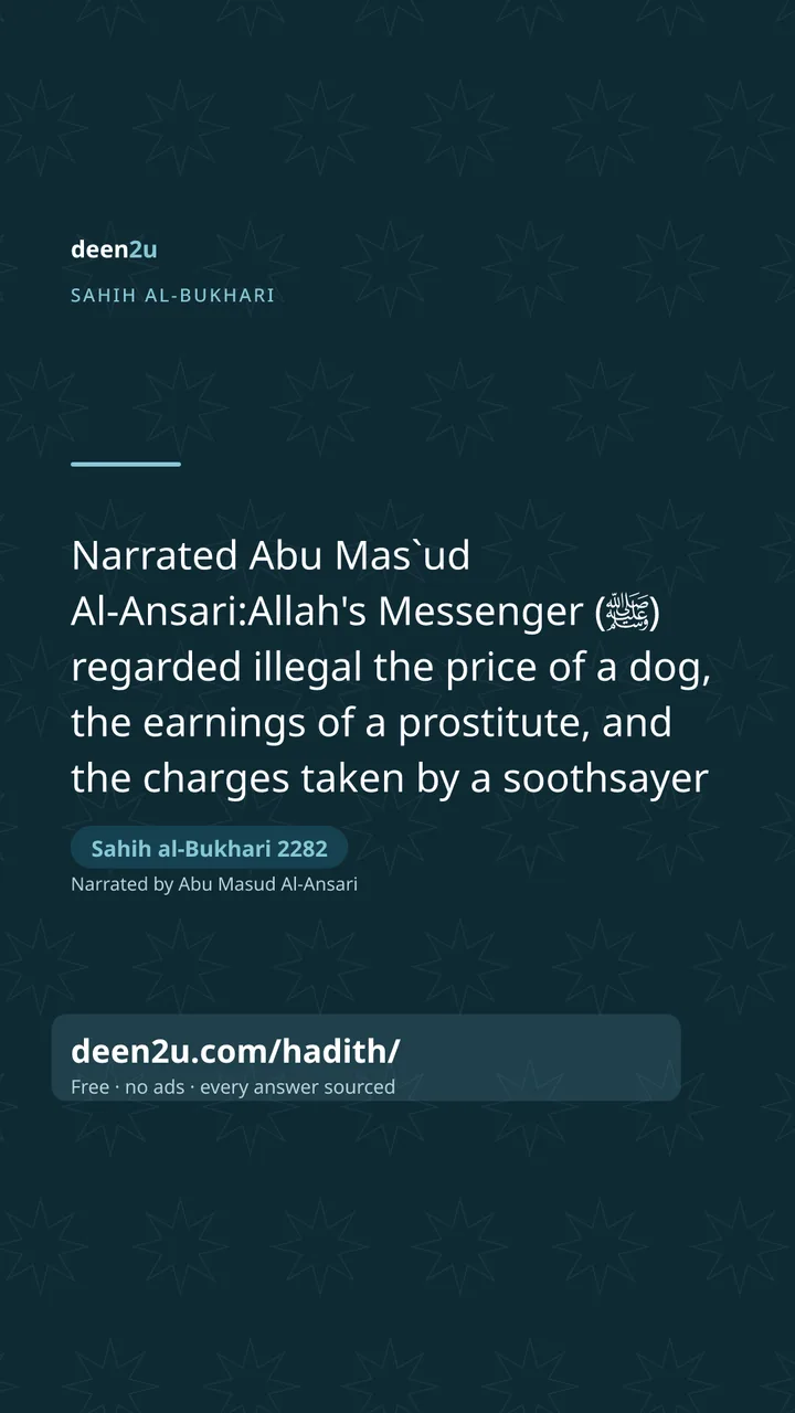 Sahih al-Bukhari 2282