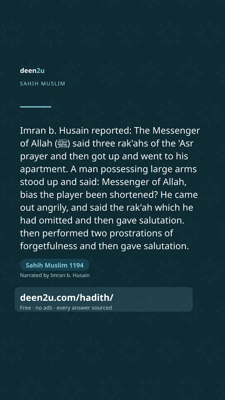 Sahih Muslim 1194
