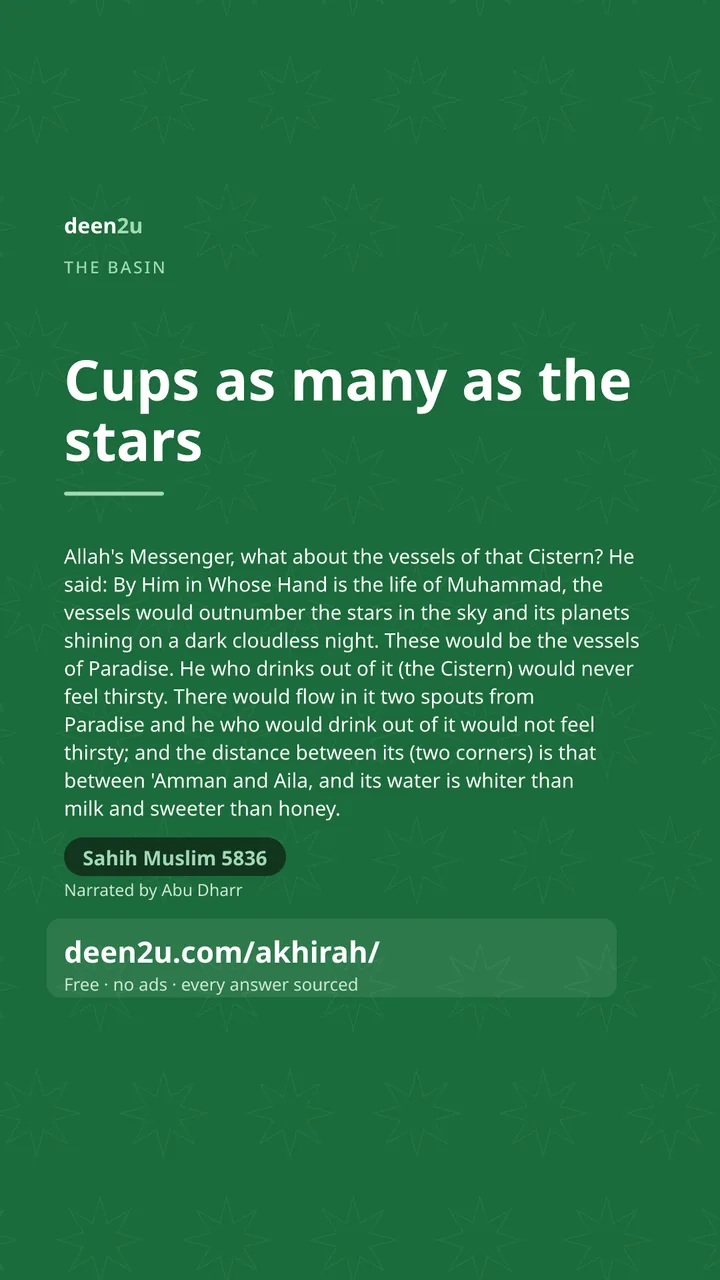 Poster: Cups as many as the stars