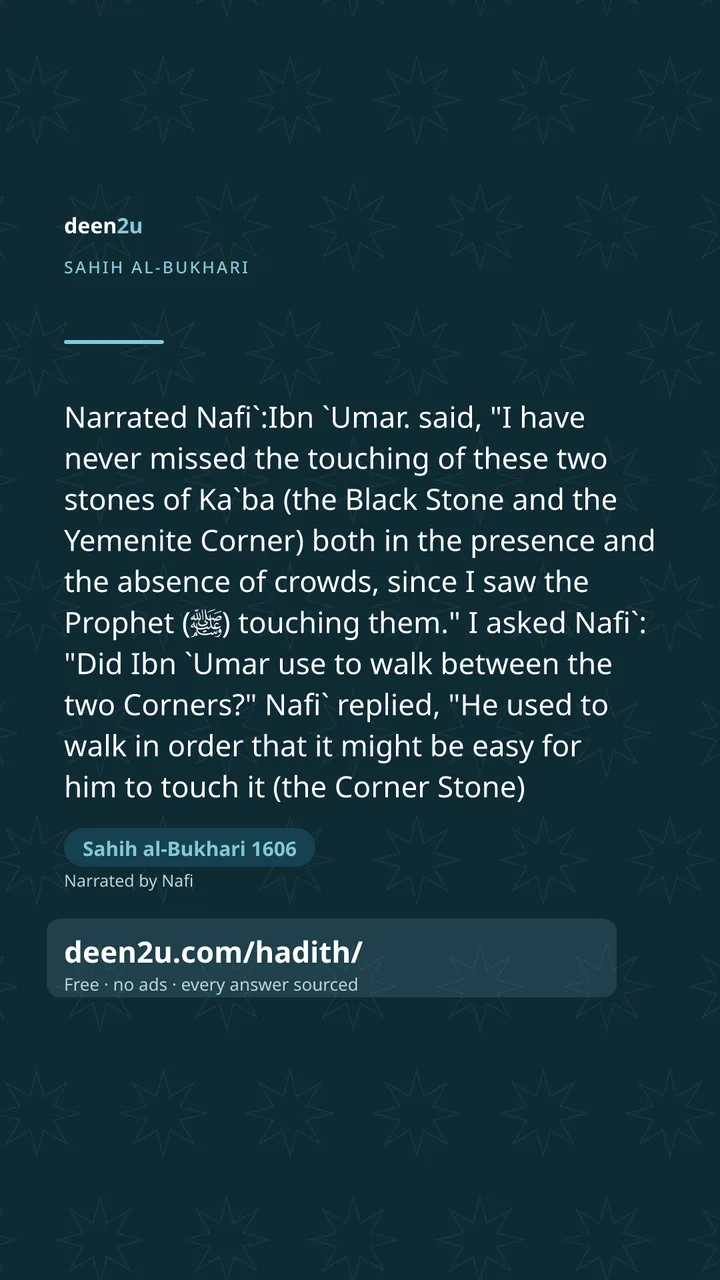 Sahih al-Bukhari 1606