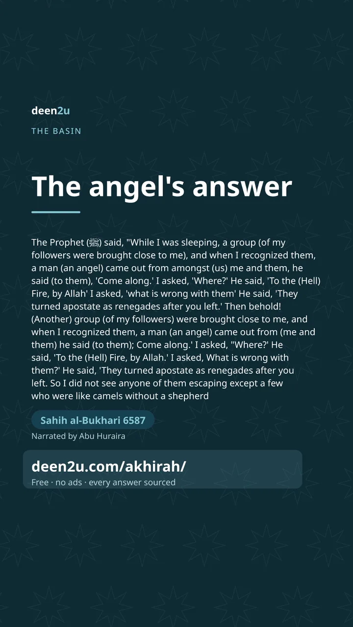 Poster: The angel's answer
