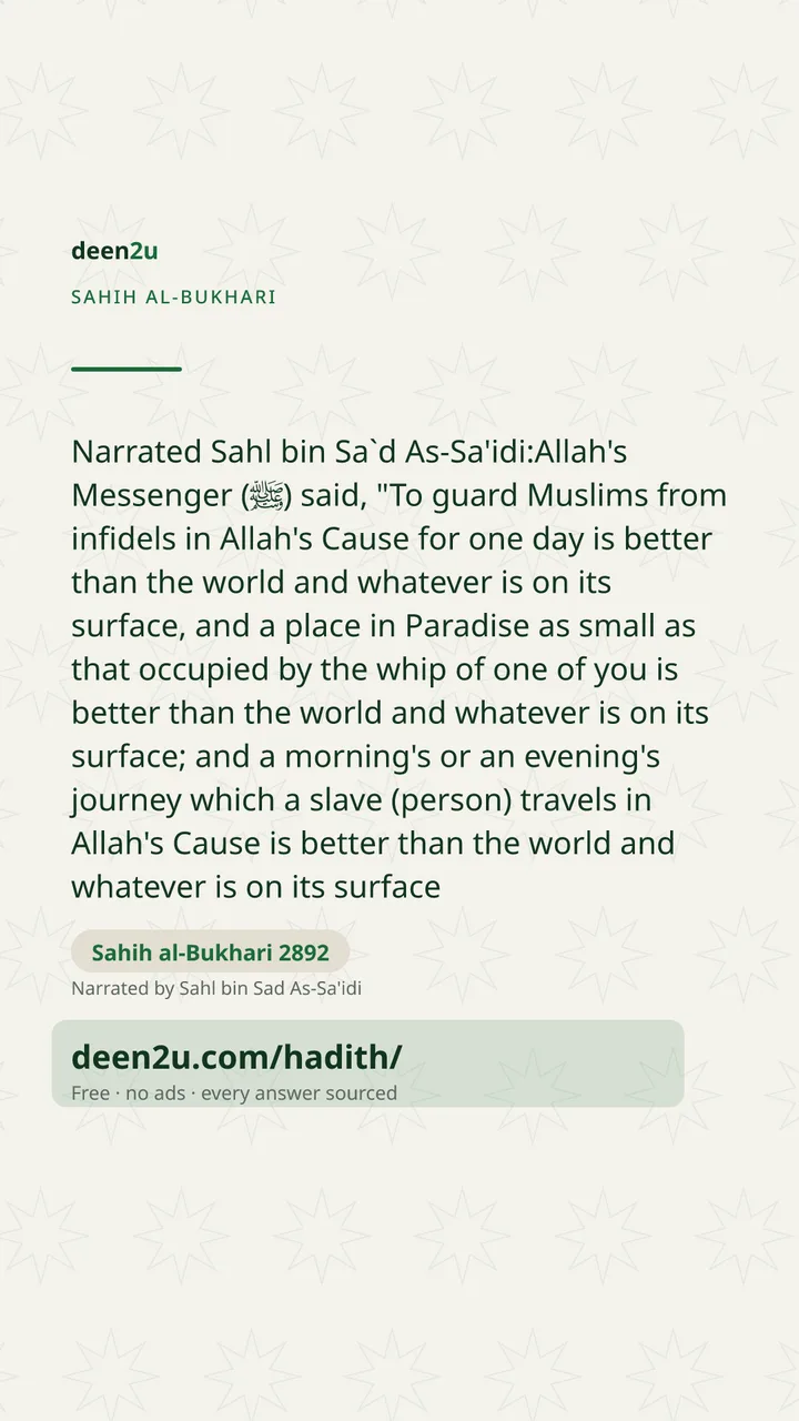 Sahih al-Bukhari 2892
