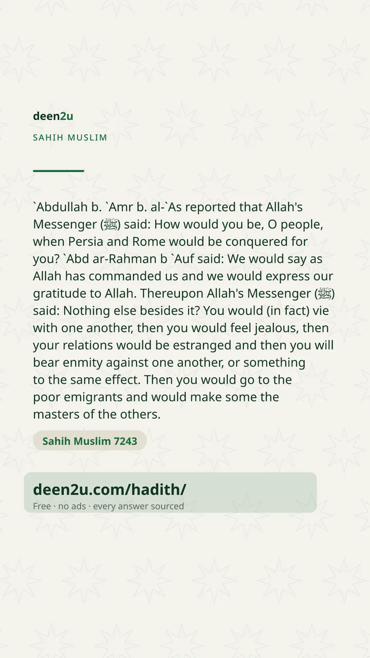 Sahih Muslim 7243