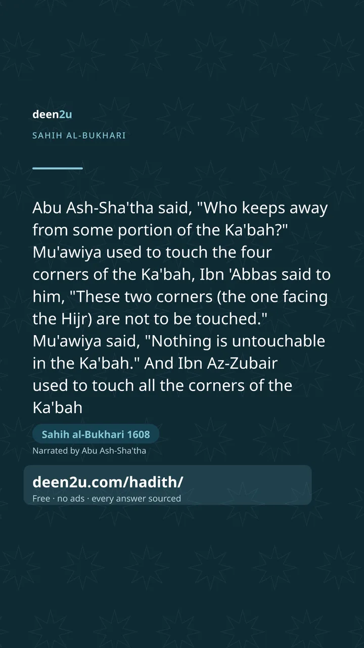 Sahih al-Bukhari 1608