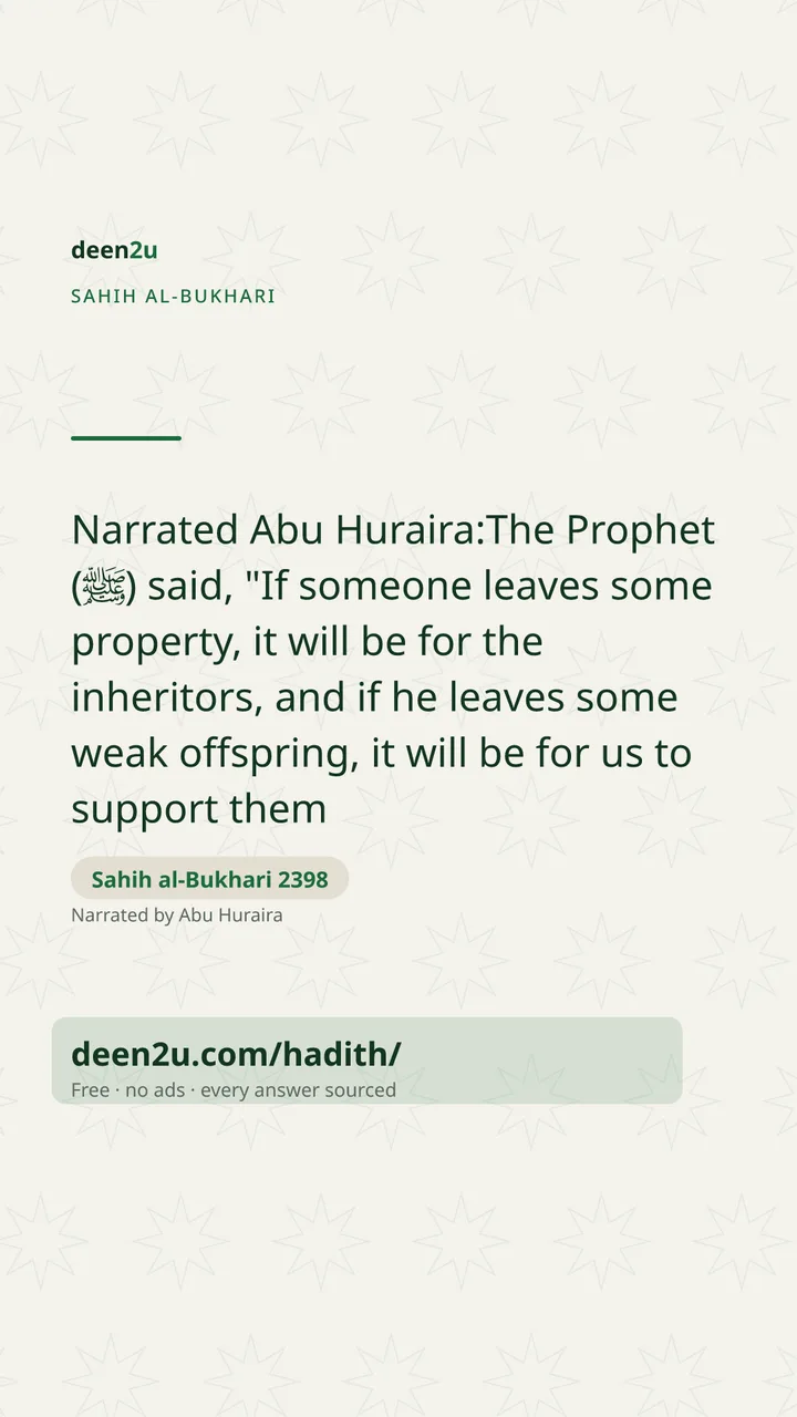 Sahih al-Bukhari 2398