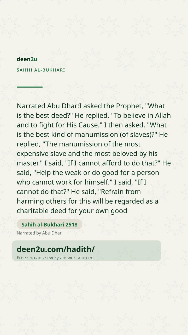 Sahih al-Bukhari 2518