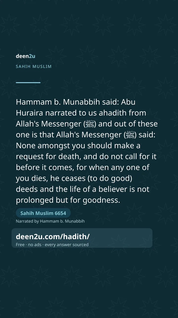 Sahih Muslim 6654