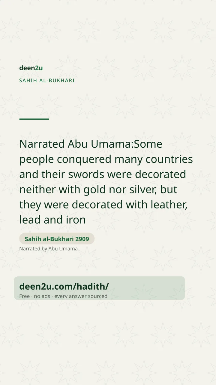 Sahih al-Bukhari 2909