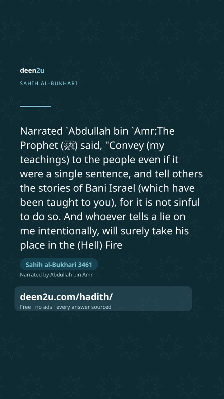 Sahih al-Bukhari 3461