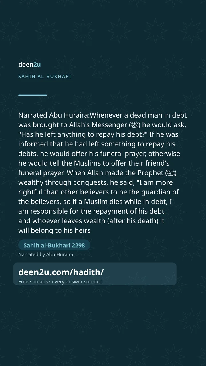 Sahih al-Bukhari 2298