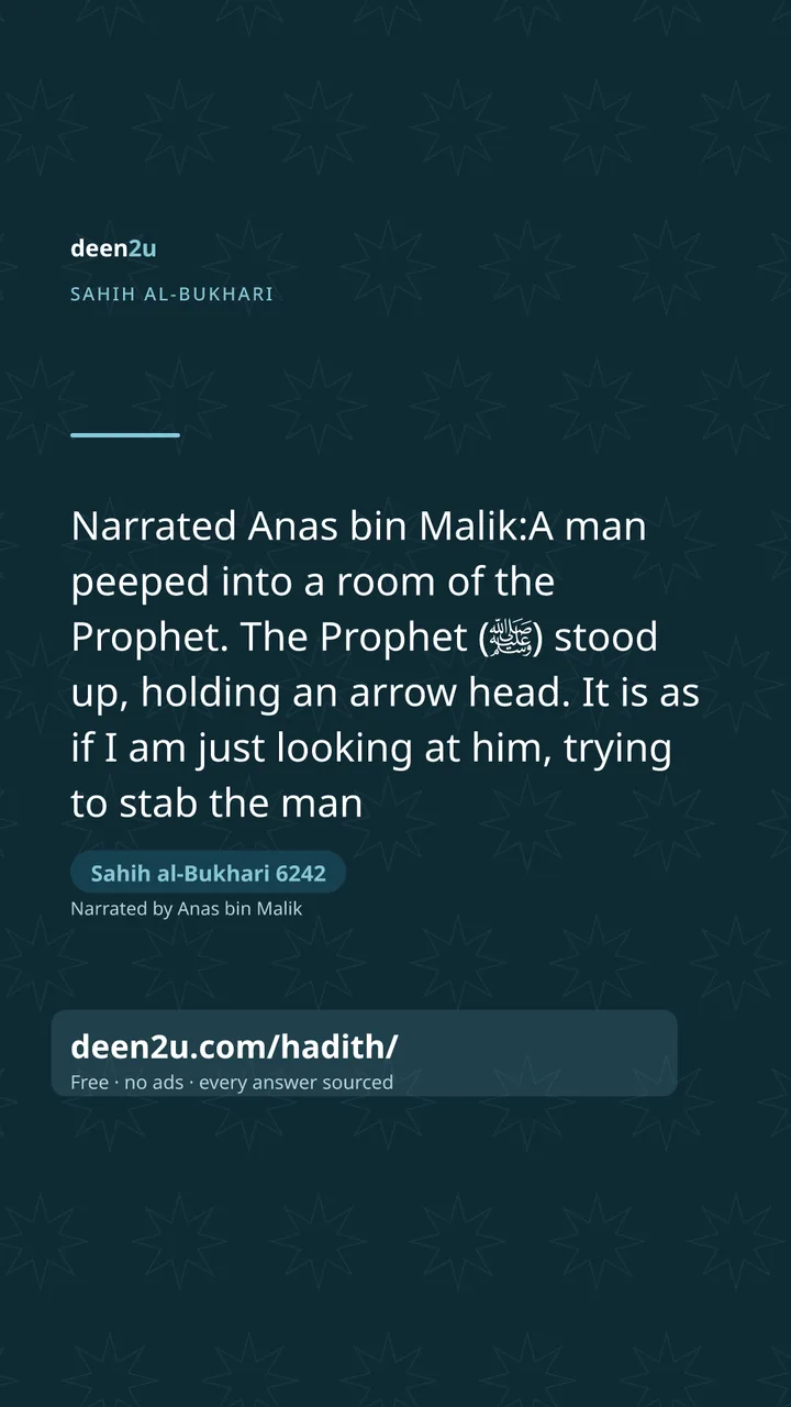 Sahih al-Bukhari 6242
