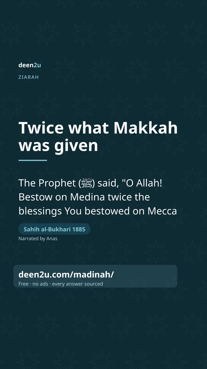 Poster: Twice what Makkah was given