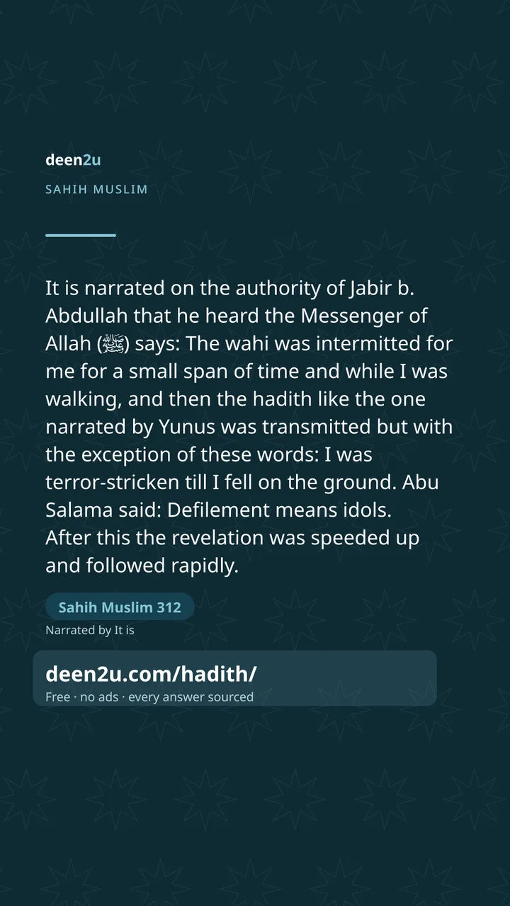 Sahih Muslim 312