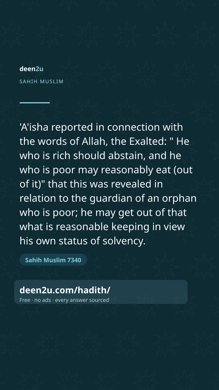 Sahih Muslim 7340
