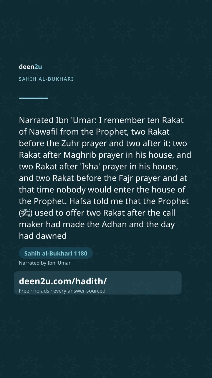 Sahih al-Bukhari 1180