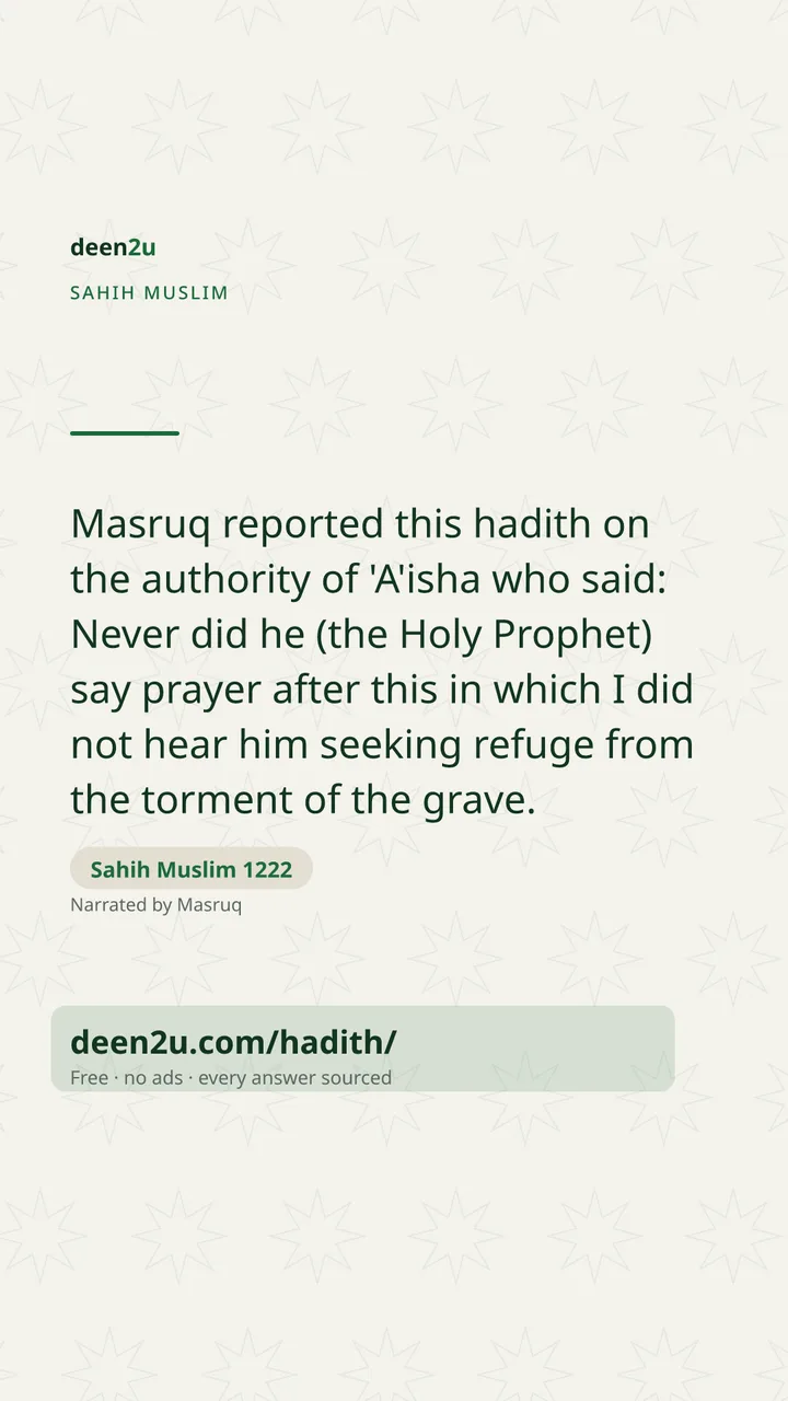 Sahih Muslim 1222