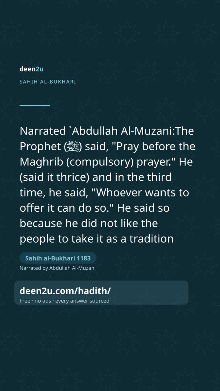 Sahih al-Bukhari 1183