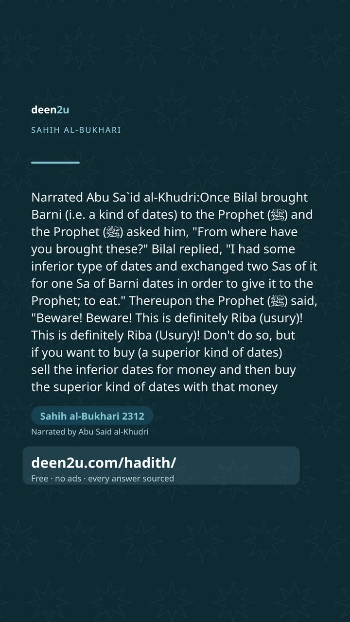 Sahih al-Bukhari 2312