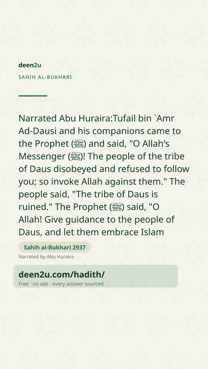 Sahih al-Bukhari 2937