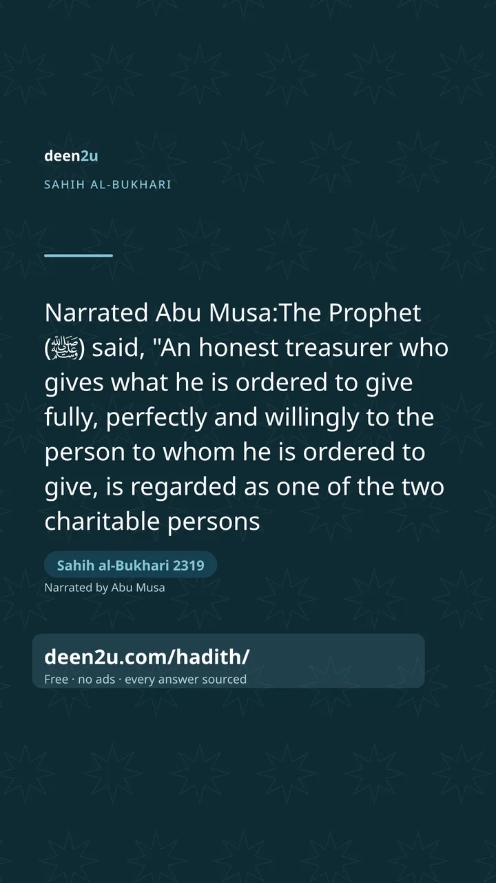 Sahih al-Bukhari 2319