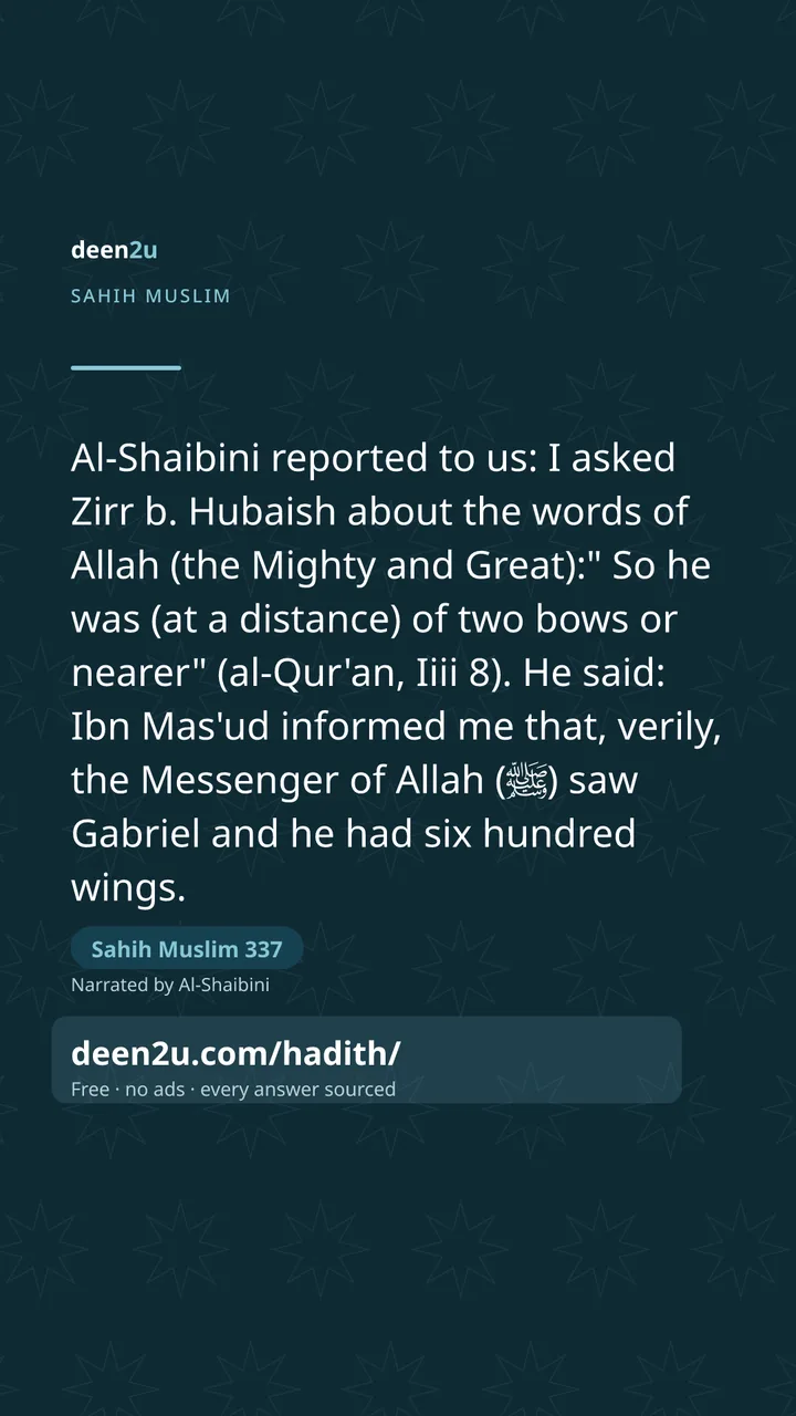 Sahih Muslim 337