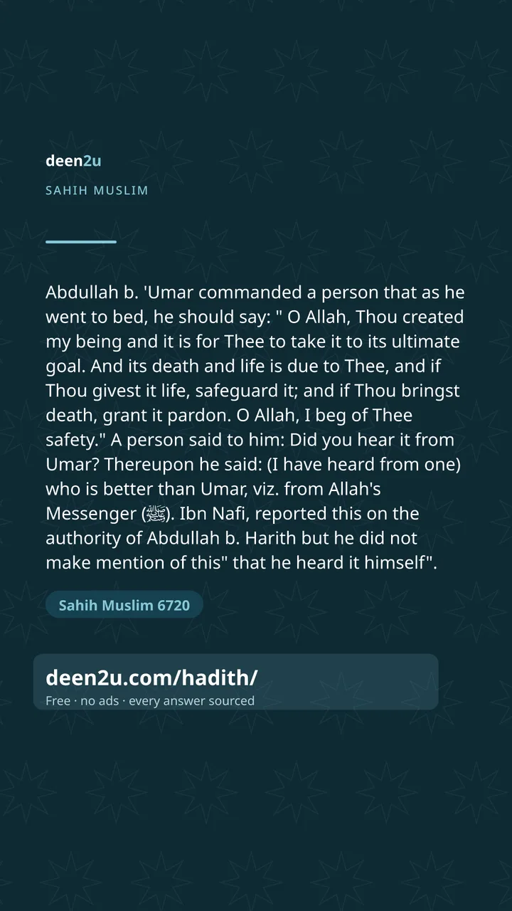Sahih Muslim 6720