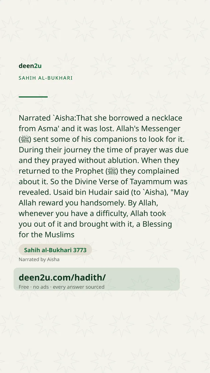 Sahih al-Bukhari 3773