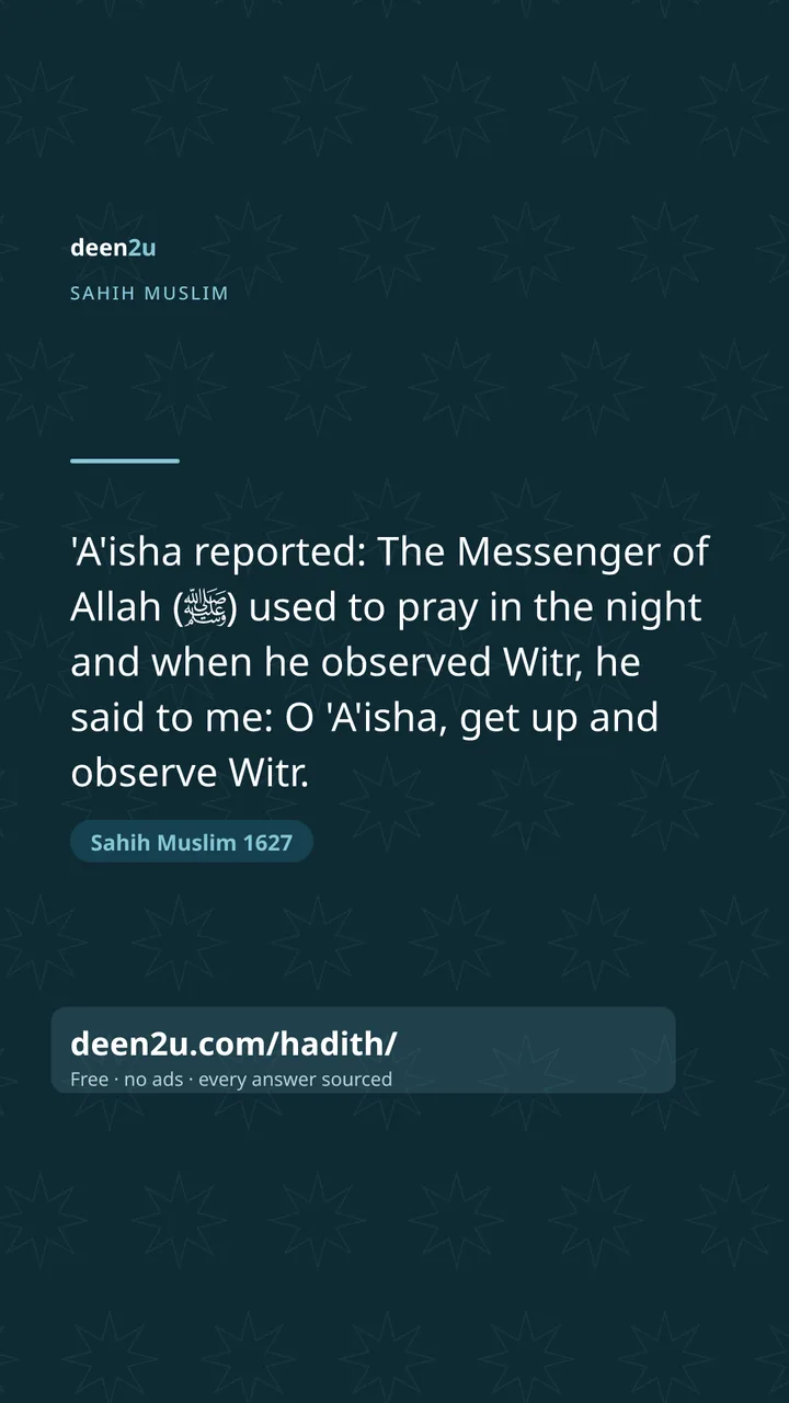 Sahih Muslim 1627