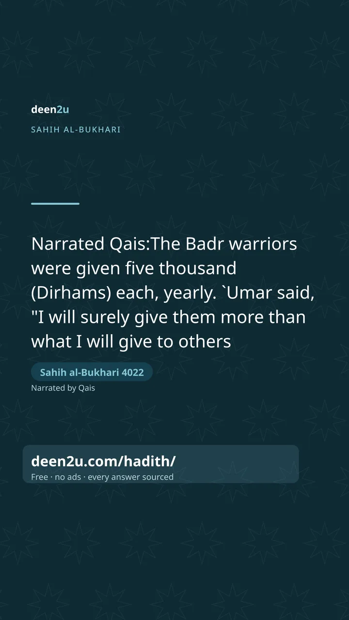 Sahih al-Bukhari 4022