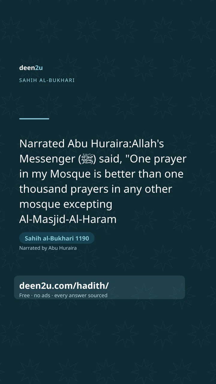 Sahih al-Bukhari 1190