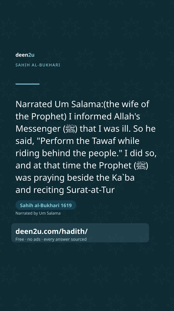 Sahih al-Bukhari 1619