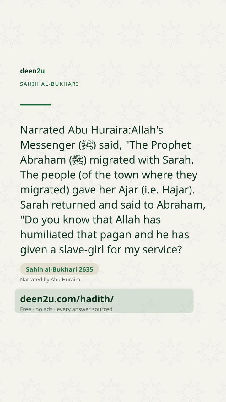 Sahih al-Bukhari 2635