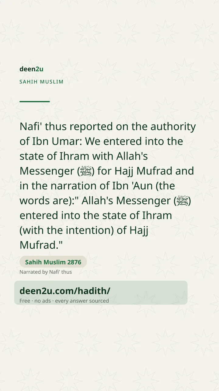 Sahih Muslim 2876