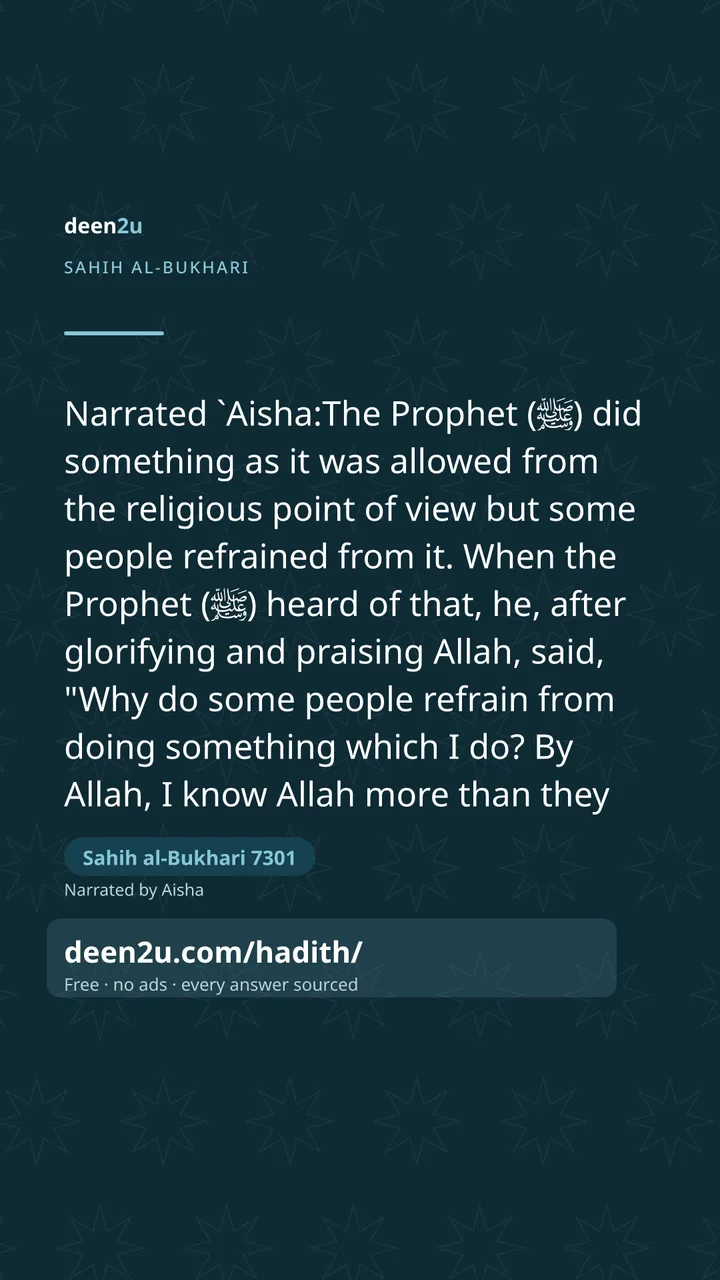 Sahih al-Bukhari 7301