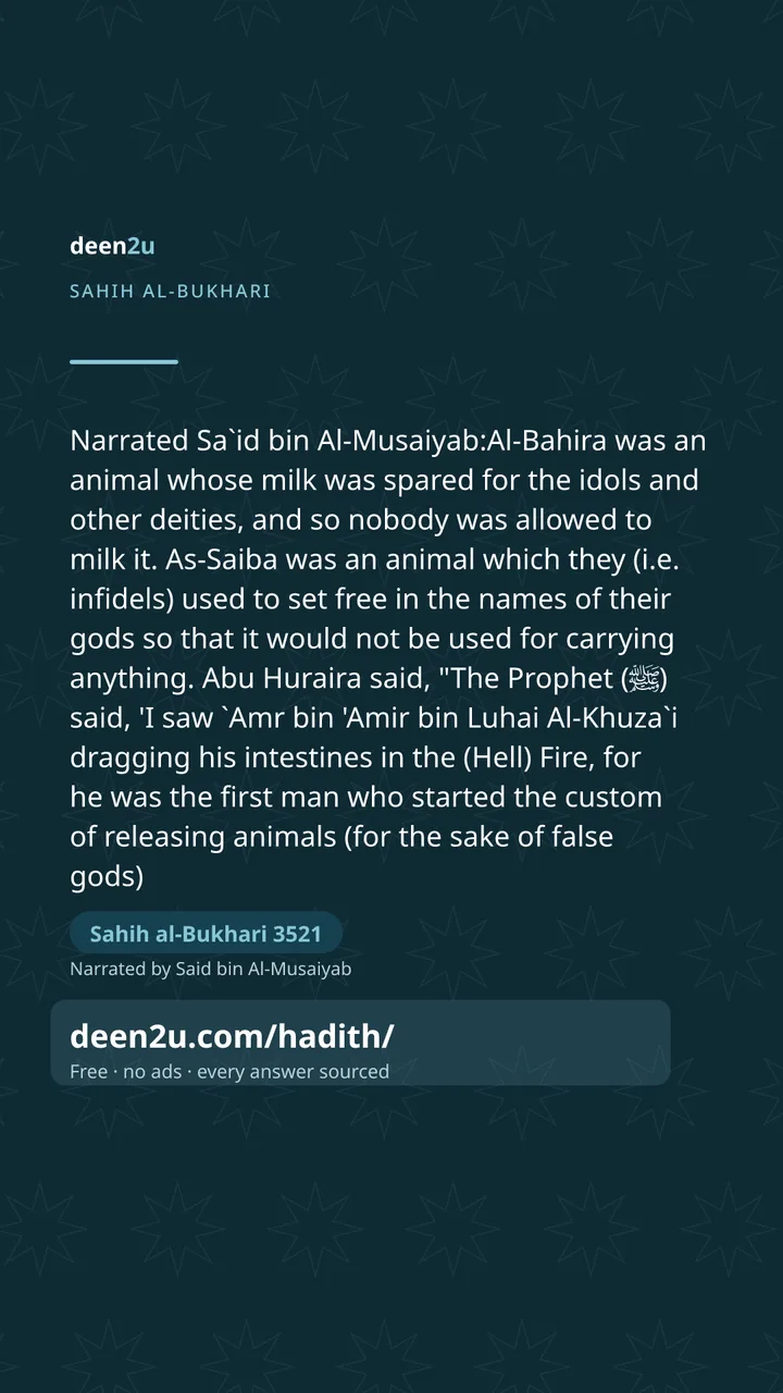 Sahih al-Bukhari 3521
