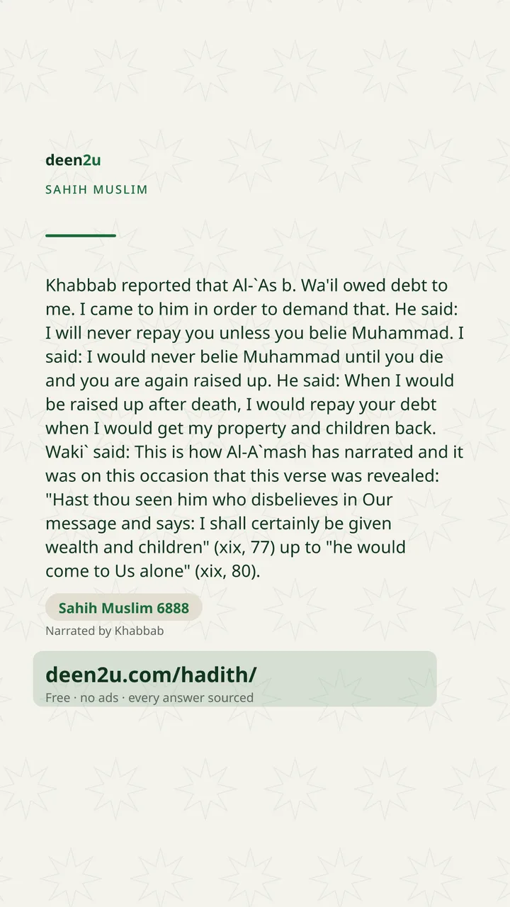 Sahih Muslim 6888