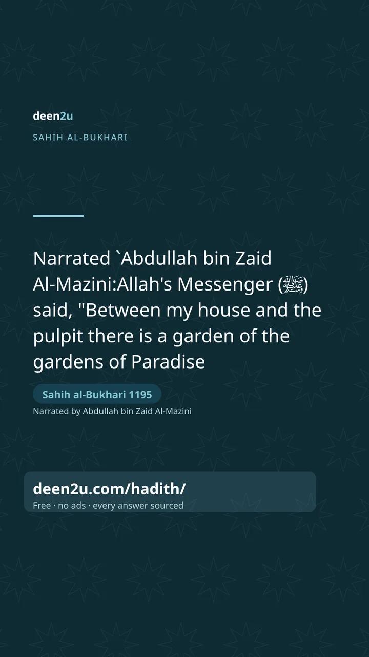 Sahih al-Bukhari 1195