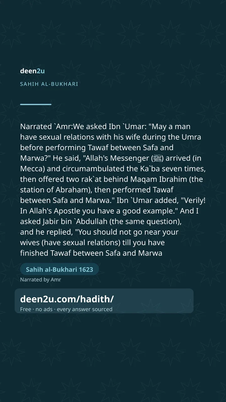 Sahih al-Bukhari 1623