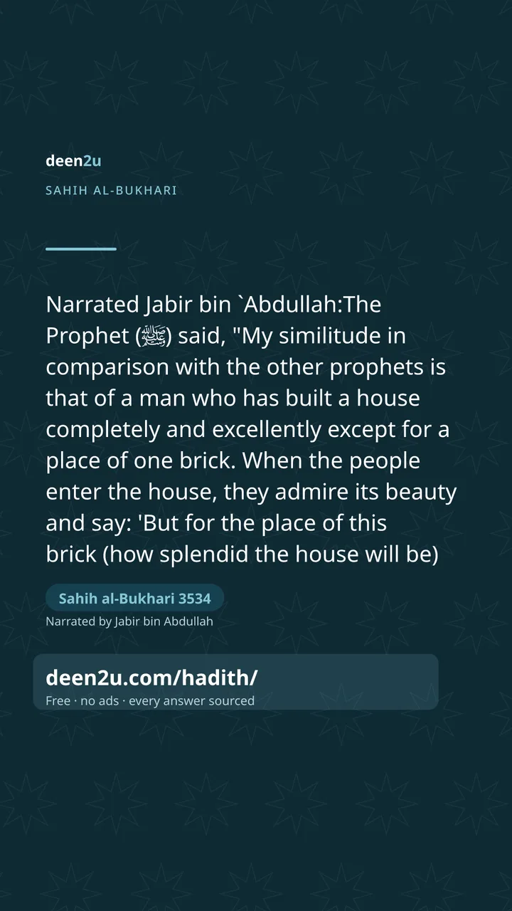 Sahih al-Bukhari 3534
