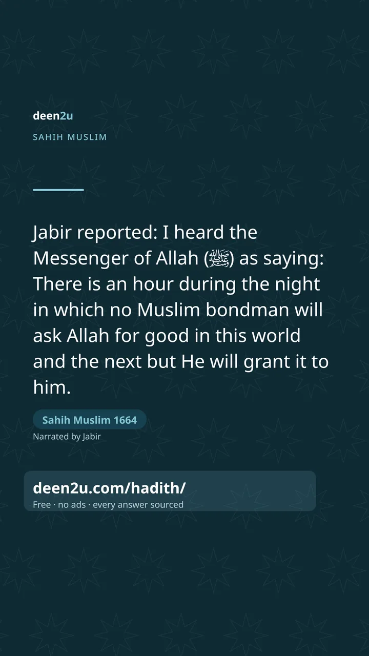 Sahih Muslim 1664