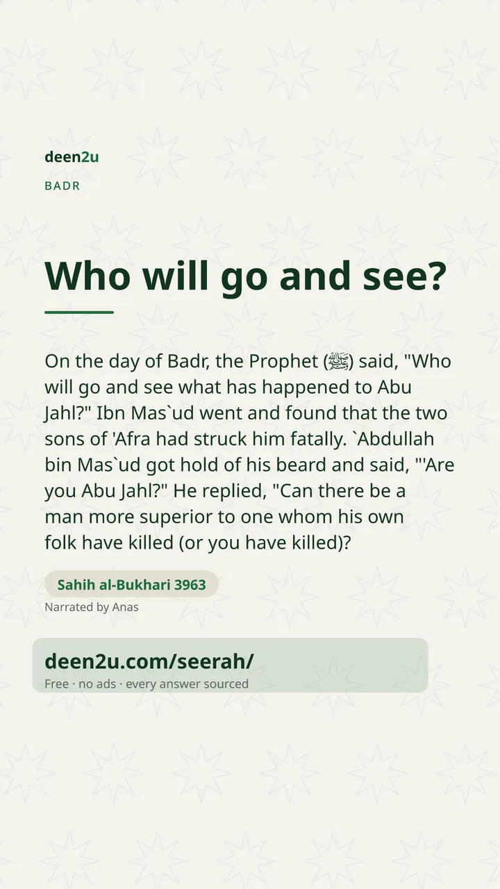Poster: Who will go and see?