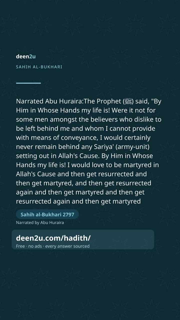 Sahih al-Bukhari 2797